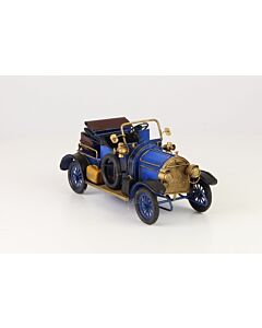 Miniatuurmodel tinnen blauwe Oldtimer