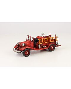 Miniatuurmodel tin oude Brandweerwagen