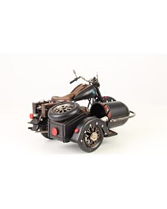 Miniatuurmodel motor met zijspan