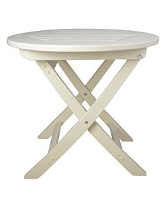 Opklapbare ronde houten tafel wit / Esschert Design 