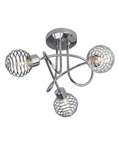 Plafondlamp Charlie 3 Lamps chrome / Brilliant