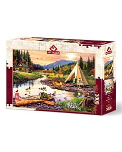 Puzzel Camping Friends 3000 stukjes