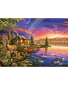 Lakeside Cabin legpuzzel 500 stukjes verpakking