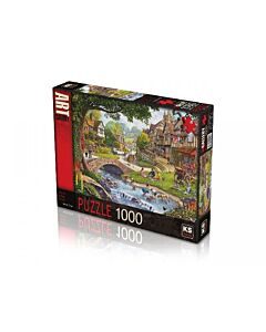 Legpuzzel Summer Village Stream 1000 stukjes