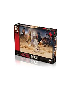 Cadeaudoos Wild Horses legpuzzel 1000 stukjes