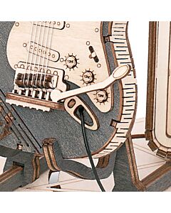 3D Modelbouwpakket Robotime 3D Houten Puzzel Electric Guitar