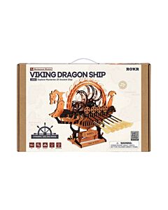 Robotime Houten Puzzel Dragon Viking Ship