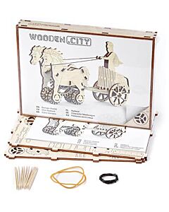 Romeinse strijdwagen hout Wooden City