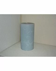 Rustieke kaars middel / Licht blauw