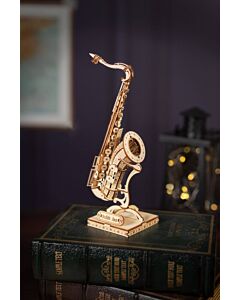 Robotime 3D Houten Puzzel Muziekinstrument Saxofoon