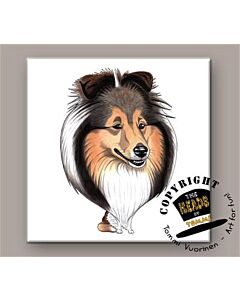 Shetland Sheepdog tegel