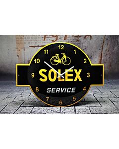 Wandklok emaille Solex service
