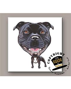 Staffordshire Bull terrier tegeltje