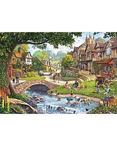 Legpuzzel Summer Village Stream 1000 stukjes