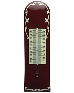 Thermometer Deco Bordeaux rood / crème