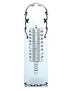 Thermometer Deco Wit / Zwart