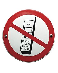 Bord verboden mobiel te bellen