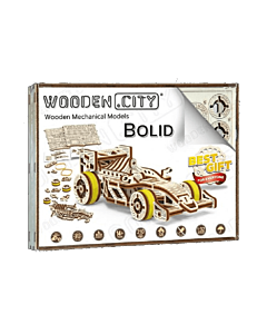 Wooden City formule 1 wagen van hout.