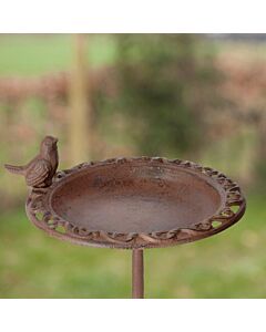 Vogelbad op hoge voet gietijzer