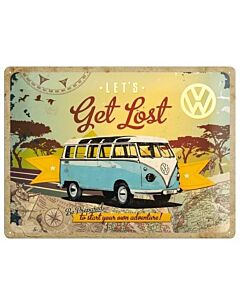 Metalen wandbord Volkswagen Get Lost