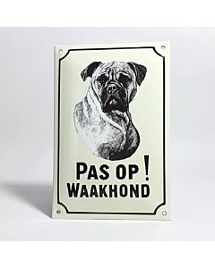 Waakhond bord Boxer standaard