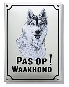 Waakhond bord Husky standaard