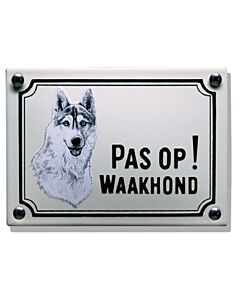 Waakhond bord Husky standaard