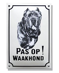 Waakhond bord Mastiff standaard