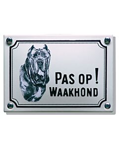 Waakhond bord Mastiff standaard