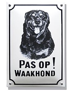 Waakhond bord Rottweiler standaard