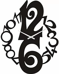 Wall clock metal / Periglass