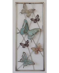 Wanddecoratie 3D frame art vlinders