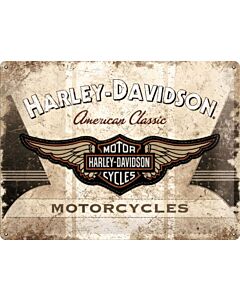 Wandplaat Harley Davidson American Classic