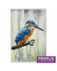 Wanddecoratie hout IJsvogel