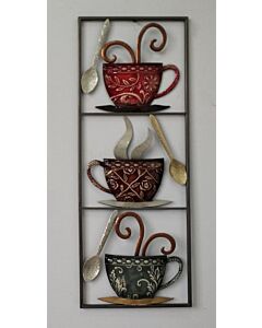 Wanddecoratie frame koffie en thee