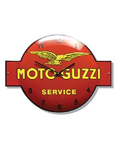 Wandklok emaille Moto Guzzi service