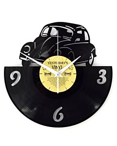 Wandklok vinyl Yesterdays Classic car