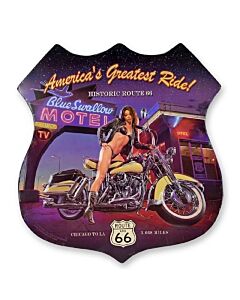 America's greatest ride wandplaat