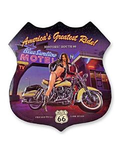 America's greatest ride wandplaat