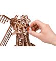 Opwinden Eco Wood Art 3D Mechanische Puzzel Windmill