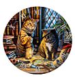 Lisa Parker Purrlock Holmes Kat Bedrukte Klok