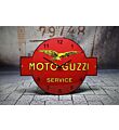 Sfeerfoto Wandklok emaille Moto Guzzi service