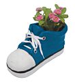 Plantenbak polyresin blauwe schoen