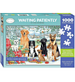 Legpuzzel Honden waiting patiently cadeau verpakking