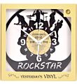 Vinyl clock Rock Star van echte LP gemaakt verpakking