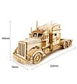 Robotime Heavy Truck modelbouwpakket maten