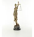 Vrouwe Justitia goudkleurig