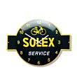 Wandklok emaille Solex service kopen
