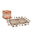 Wooden City Houten Legpuzzel Antique World Map verpakking