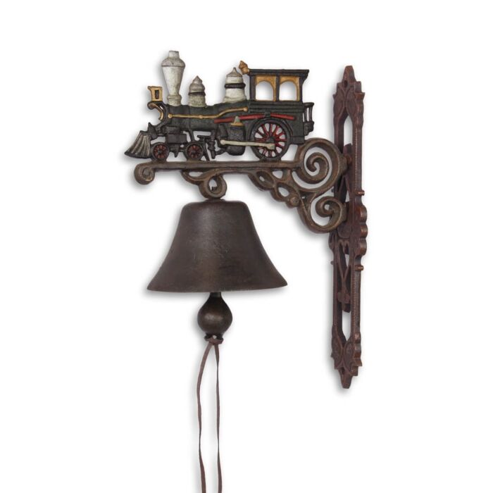 Deurbel gietijzer met trein